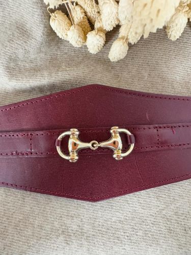 Fajín piel cereza filete pequeño dorado 2