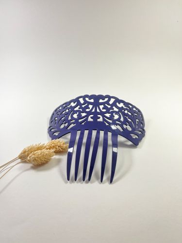 Peineta acetato enredadera 5,5 cm morada