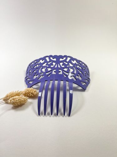 Peineta acetato enredadera 5,5 cm lila