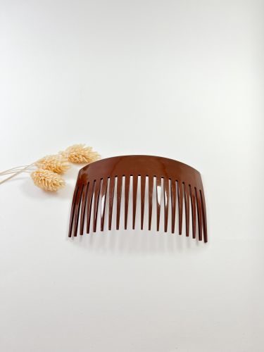 Peinecillo liso acetato rectangular marrón
