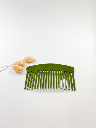 Peinecillo liso acetato verde botella