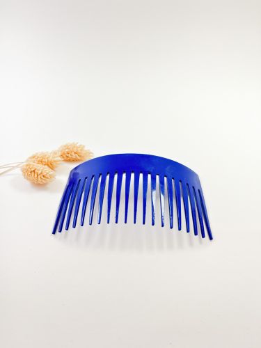 Peinecillo liso acetato rectangular azul eléctrico