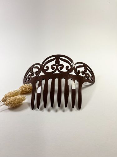 Peineta 3 arcos marrón