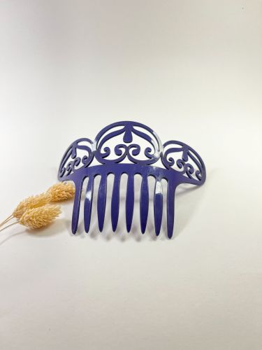 Peineta 3 arcos morada