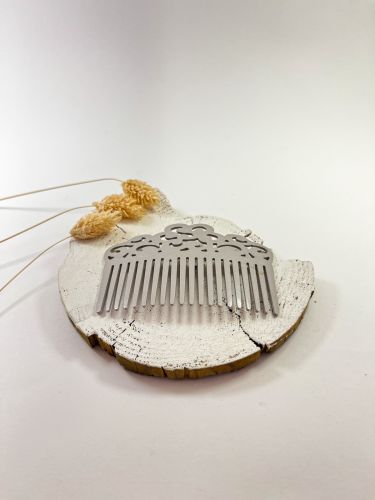 Peinecillo enredadera fina acetato gris