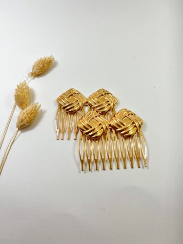 Peinecillo doble rombo trenzado