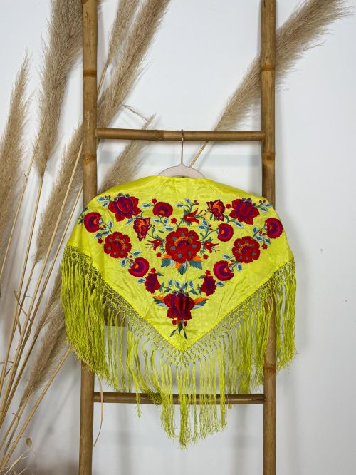 Mantón seda Araceli niña lima