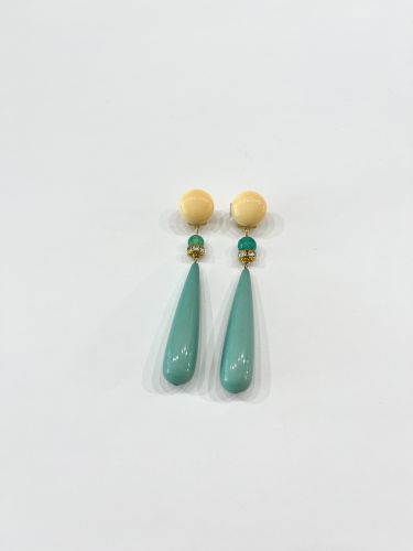 Pendiente Alba menta y crudo