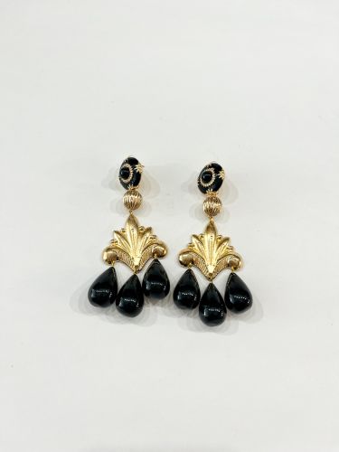 Pendiente Abigail negro