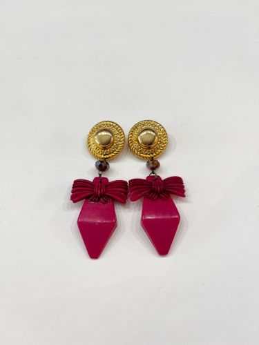 Pendiente Rombo y lazo buganvilla