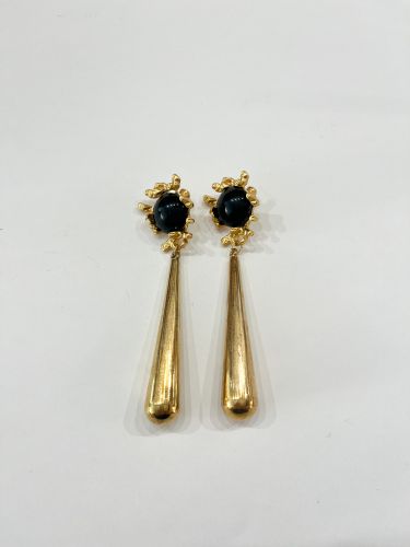 Pendiente Rocío negro