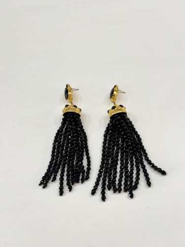 Pendiente Harini negro