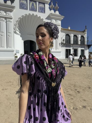 Corona Rocío malva 2