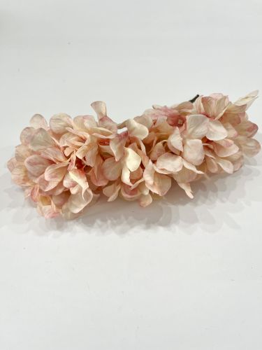 Corona 7 ramitos de hortensias rosadas