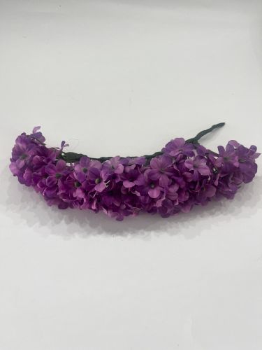 Corona mini flores malvas