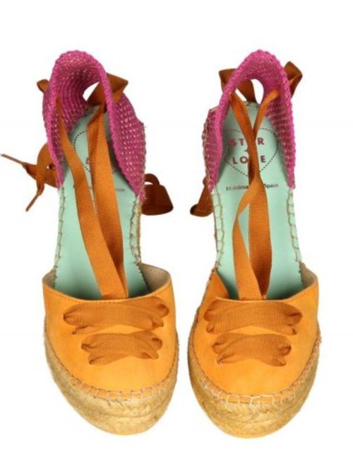 Espardeña meridia110 color níspero y púrpura  STAR LOVE