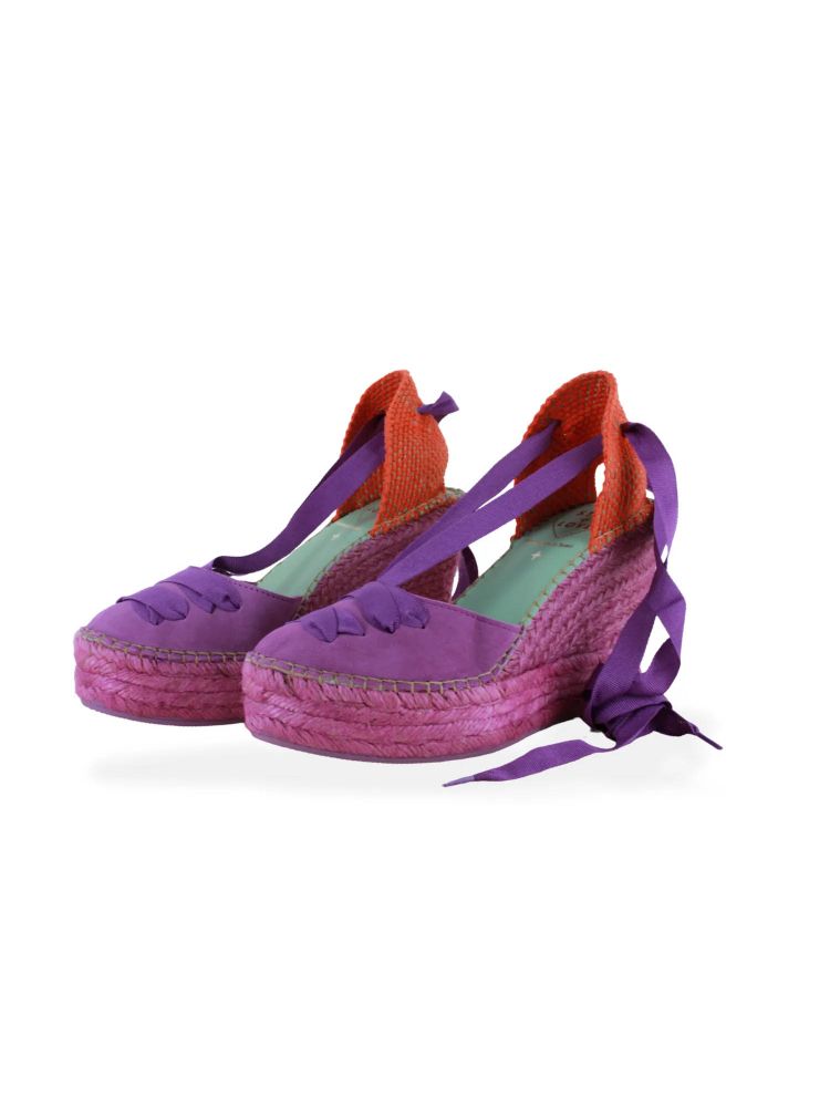 Espardeña meridia110 color jizard/naranja  STAR LOVE