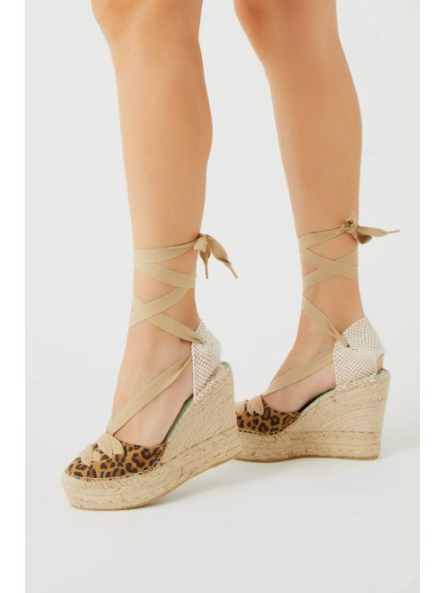 Espardeña meridia156 color leopardo. STAR LOVE