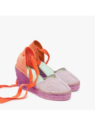 Espardeña beta143 color jizard/naranja STAR LOVE