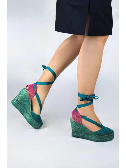 Espardeña meridia110 color abeto/purpura STAR LOVE