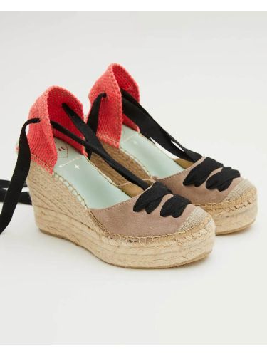 Espardeña meridiaN52 color níquel/fucsia STAR LOVE