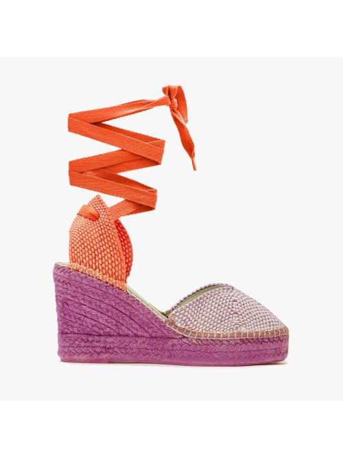 Espardeña beta143 color jizard/naranja STAR LOVE