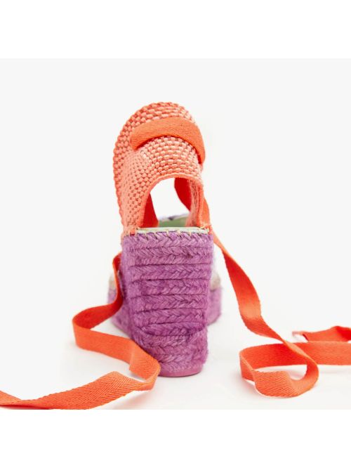 Espardeña beta143 color jizard/naranja STAR LOVE