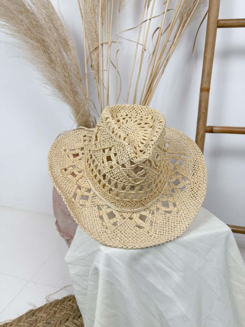 Sombrero de rafia Norma clarito