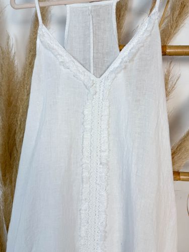 Vestido blanco senefa central desflecada 2