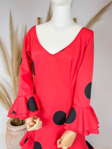 Traje Cataleya volante pico rojo lunar galleta negro 2