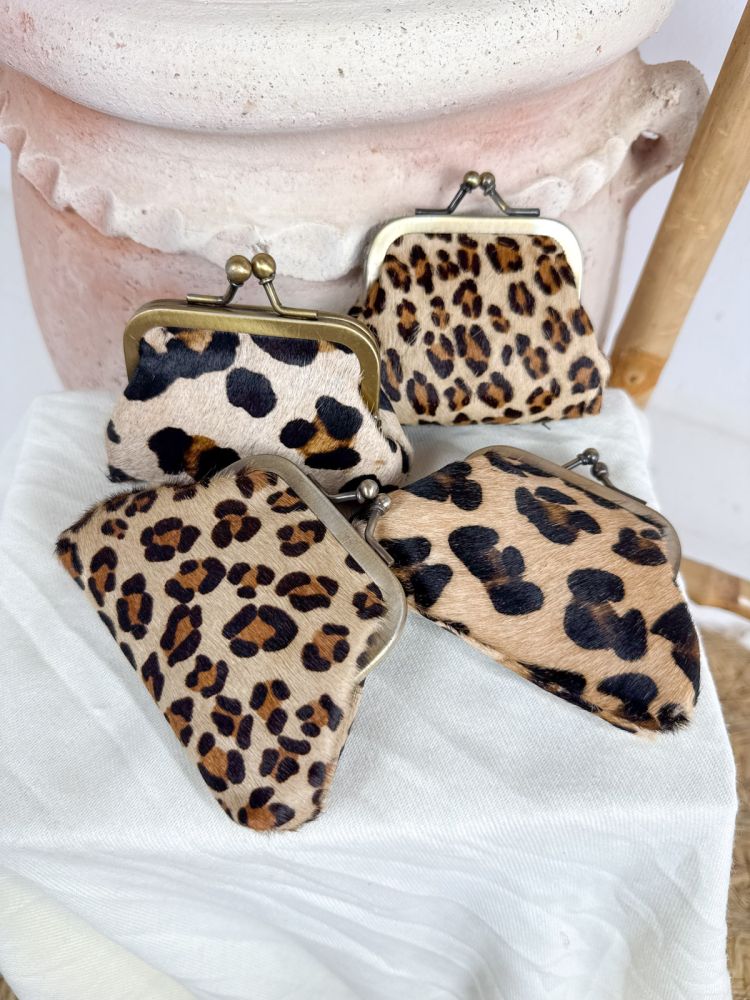 Monedero estampado de leopardo...