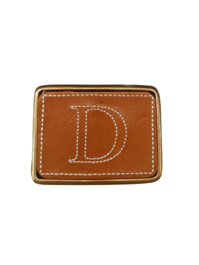 Hebilla inicial bordada D