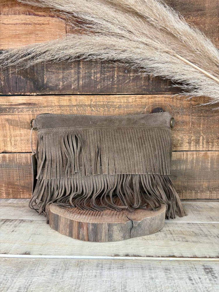 Bolso enflecado marrón