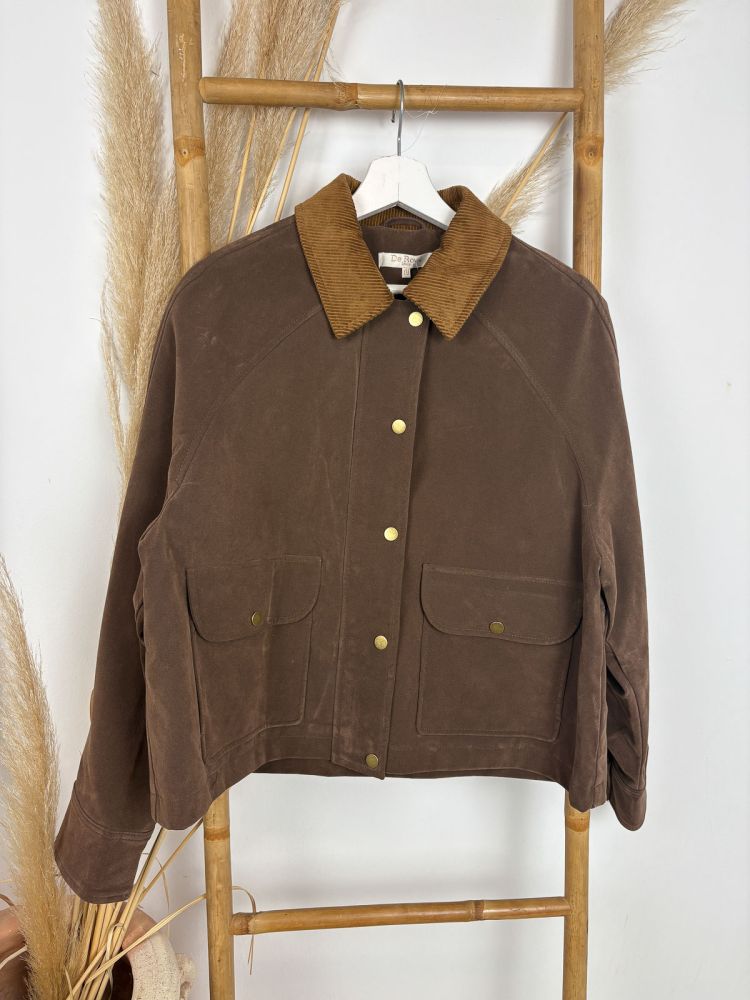 Gabardina verde caceria interio...