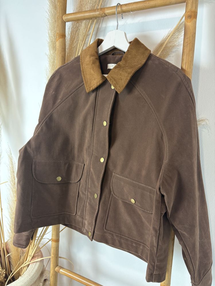 Gabardina verde caceria interio...