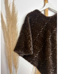 Capa de pelo chocolate