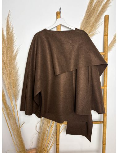 Capa de paño chocolate