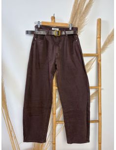 Jeans Ballon chocolate