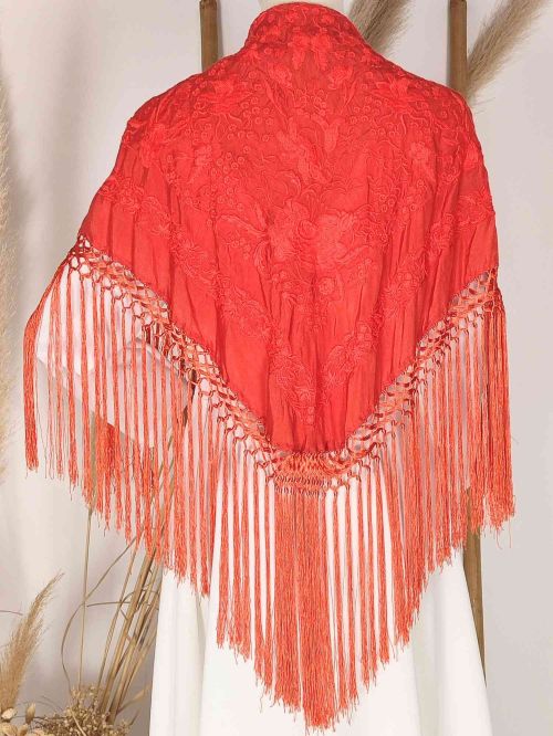 Mantón Alexandra naranja