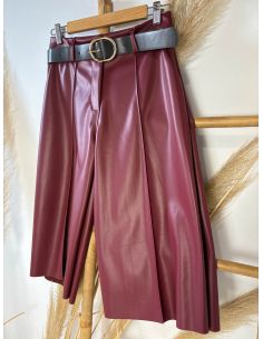 Bermuda polipiel burdeos 2