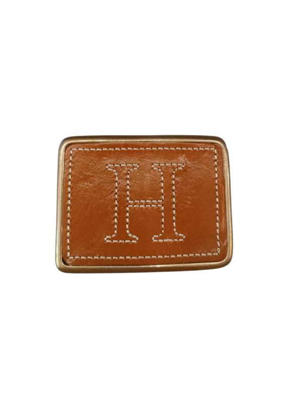 Hebilla inicial bordada H