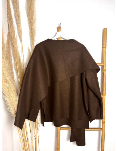 Capa de paño chocolate