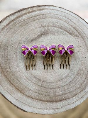 Peinecillo lazo morado