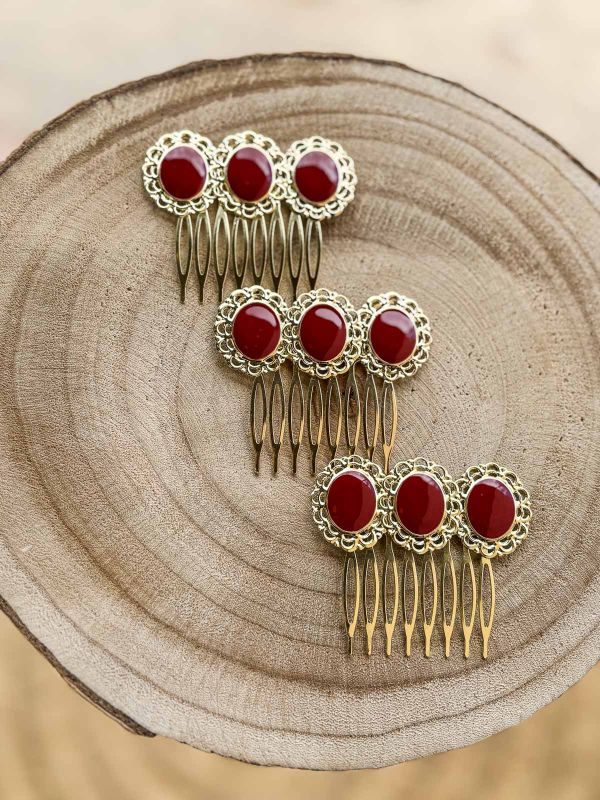 Peinecillo Julia burdeos