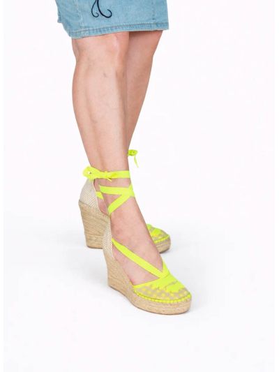 Espardeña Valenciana colecc vichy amarillo STAR LOVE