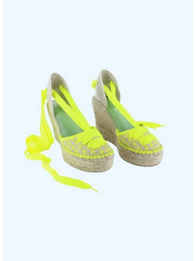 Espardeña Valenciana colecc vichy amarillo STAR LOVE