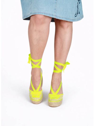 Espardeña Valenciana colecc vichy amarillo STAR LOVE