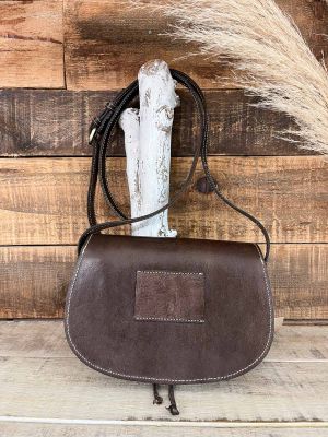 Bolso rociero piel marron 1 2