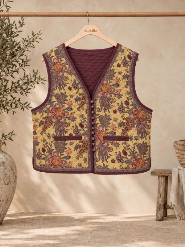 Chalequillo alcolchado estampado de...