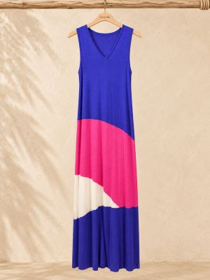 Vestido de punto tricolor 2